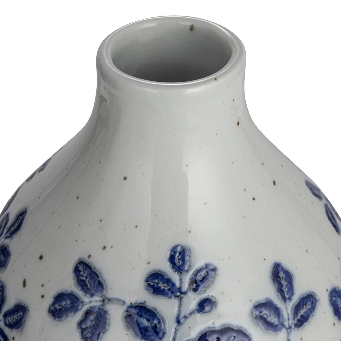 Hand-Painted Stoneware Vase