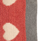 Cotton Knit Chenille Baby Blanket w/Hearts