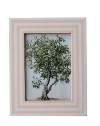 Photo Frame w/Inlaid Stripes (4 Colors)