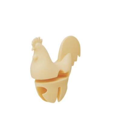 Silicone Rooster Shaped Lid/Spoon Holder (4 Colors)