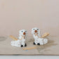 Ceramic Staffordshire Dog Shaped Toothpick Holder (2 Styles)