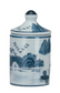 Hand-Painted Stoneware Spice Jar w/Pattern (4 Styles)