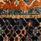 Square Cotton Blend Velvet Printed Pillow w/Vintage Carpet Pattern