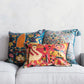 Square Cotton Blend Velvet Printed w/Vintage Carpet Pattern