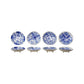 Hand-Painted Stoneware Footed Dish (4 Styles) (Each Will Vary)