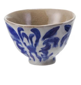 Hand-Painted Stoneware Bowl/Teacup (4 Styles)(Each Varies)