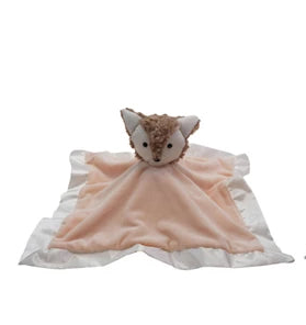 Plush 2-in-1 Peek-A-Boo Snuggle Toy w/Satin Trim (3 Styles)