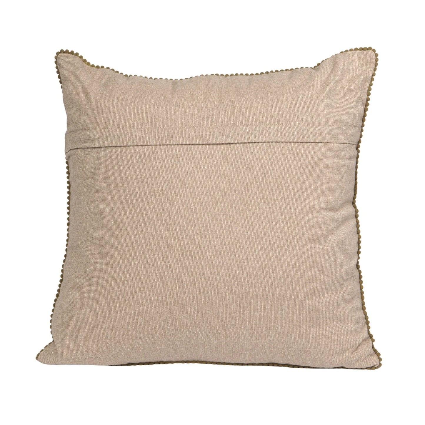 Square Cotton Blend Velvet Printed Pillow (Each Will Vary)