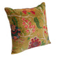 Square Cotton Blend Velvet Printed Pillow (Each Will Vary)