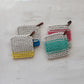 Cotton Crocheted Pot Holder w/Leather Loop (4 Colors)