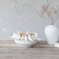 Decorative Stoneware Bowl/Planter w/3D Birds on Rim