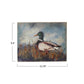 Canvas Wall Decor w/Duck Image, Distressed Finish