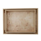 MDF & Burl Wood Veneer Trays w/Handles Natural (Two Sizes)