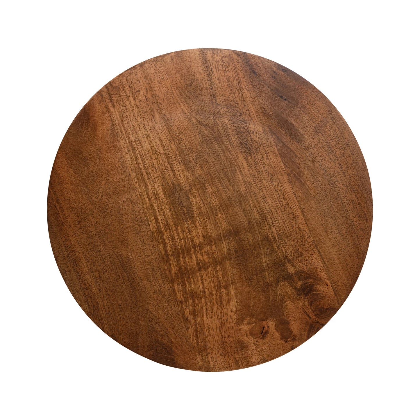 Mango Wood Side Table w/Turned Legs, Walnut Finish