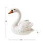 Stoneware Swan Shaped Toothpick Holder