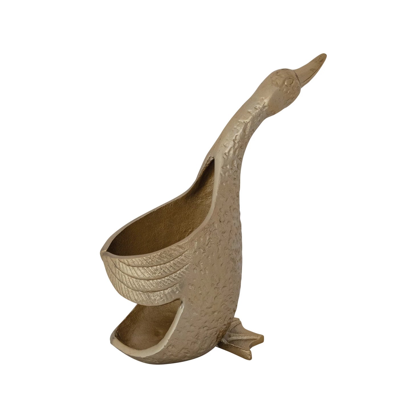 Duck Shaped Bottle Holder - Gold Finish
