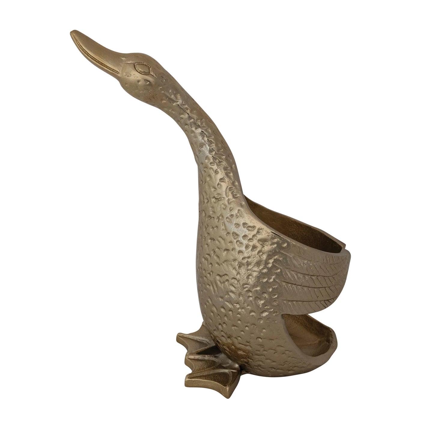 Duck Shaped Bottle Holder - Gold Finish