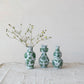 Hand-Painted Stoneware Vase w/Floral Design (3 Styles)