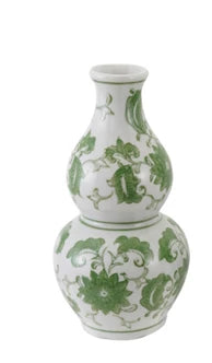 Hand-Painted Stoneware Vase w/Floral Design (3 Styles)