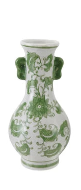 Hand-Painted Stoneware Vase w/Floral Design (3 Styles)
