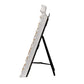 Plastic Photo Frame w/Bow, Antique White & Gold Finish