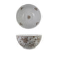 Hand-Painted Stoneware Bowl w/Floral Pattern (Each Will Vary)