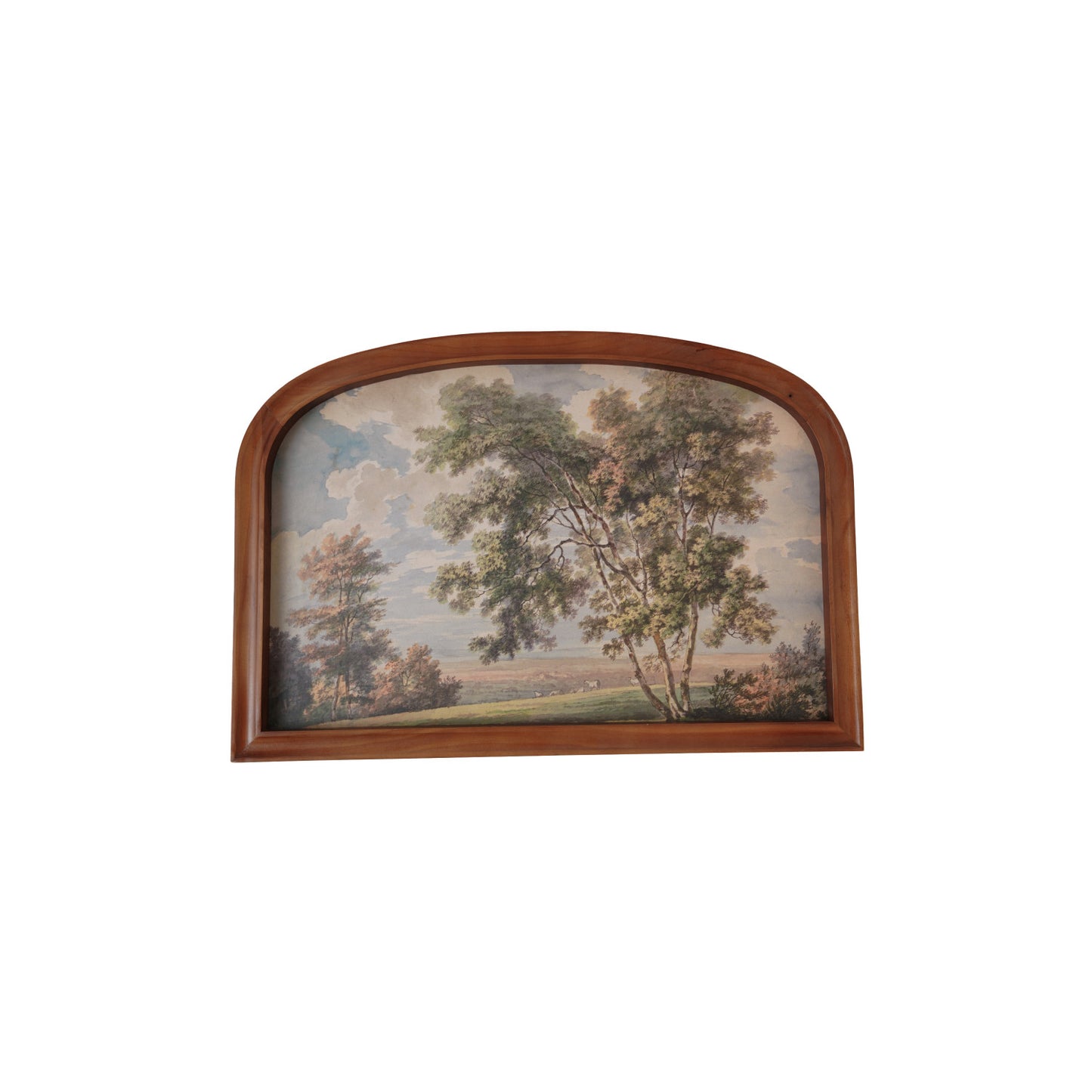 Wood Arched Framed Wall Decor w/Landscape