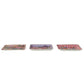 Enameled Metal Tray w/Flowers in Vase & Gold Edges (3 Styles)