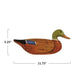Hand-Painted Carved Wood Mallard Wall Decor