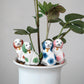Stoneware Staffordshire Dog Plant Stake (4 Colors)