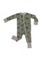 Deer  - LS Convertible Zip PJs: 3-6 mo