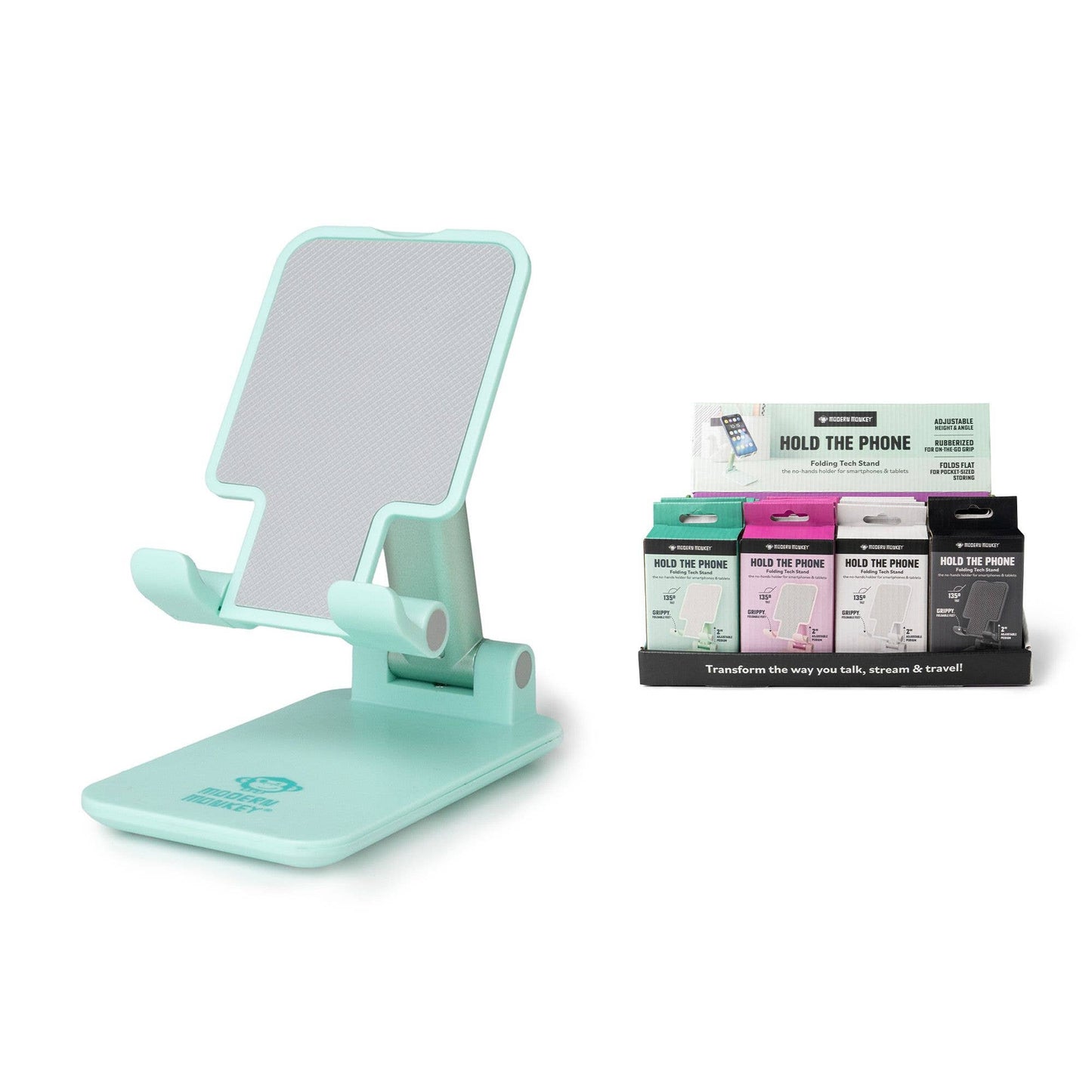 Modern Monkey Hold The Phone Folding Tech Stand