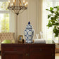 Ceramic Classic Links Decorative Temple Jar - Blue, 18 in.