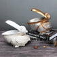 Pelican Resin Storage Bowl Animal Sculpture Home Decor: Dark Green
