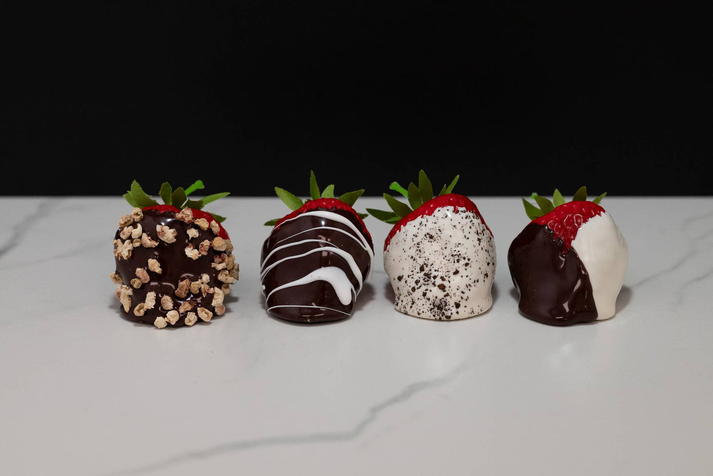 Fake Deluxe Dipped Strawberries - Set of 12