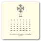 2025 Cross Calendar with Easel