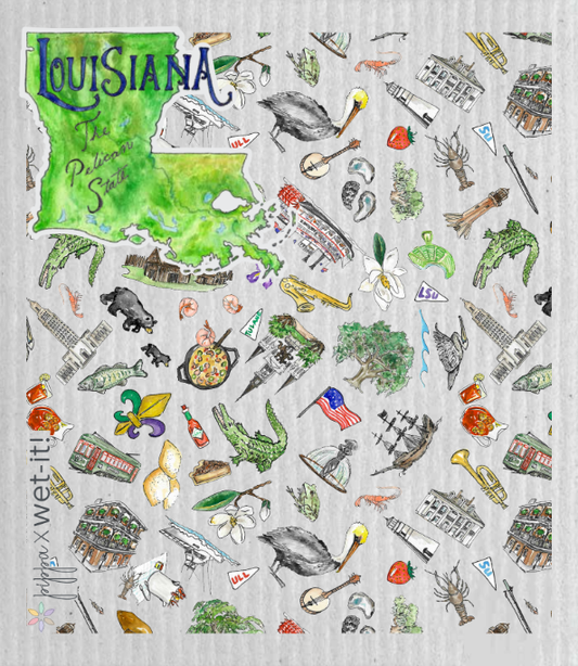 Louisiana Wet-it Swedish Dish Cloth x Pippa