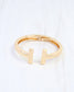 Jessi Open T Bangle Bracelet Gold: Default
