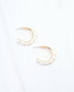 Kaylene Horsebit Hoop Earring White