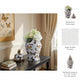 Multicolor 14x7 in. Ceramic Glam Temple Jar with Butterflies