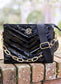 Ariana Crossbody BLACK V PATENT