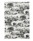 Toile Kitchen Towels 2-Pc Set - Black