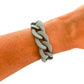 All Chunky Acrylic Chain Link Bracelet: Matte Mauve