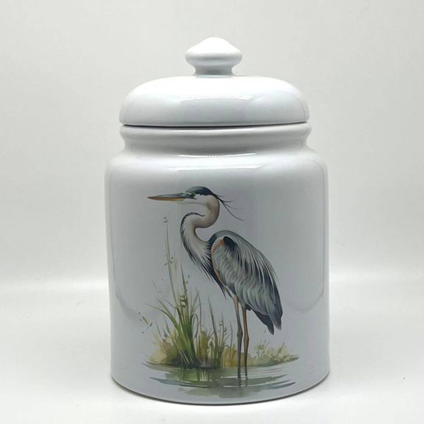 Blue Heron Cookie Jar: 9" Cookie Jar