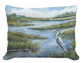 Pillow - Heron Marsh - indoor / outdoor cushion: 19x24