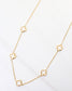 Vineland Mother of Pearl Clover Necklace WR Gold