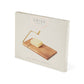 10" Acacia Cheese Slicing Board w/ Gold-Handled Wire Slicer