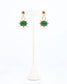 Buena Vista Stone and Pearl Drop Earring Green: Default