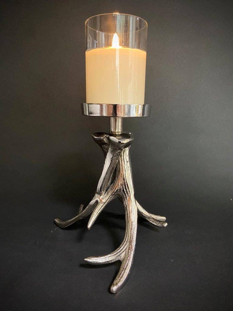 Tangled Antler Candle Holder 7"W, 8"H