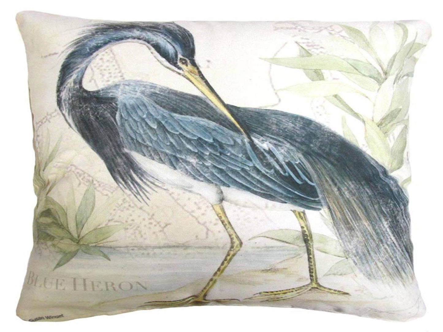 Pillow - Great Heron 2 indoor / outdoor cushion: 13x18
